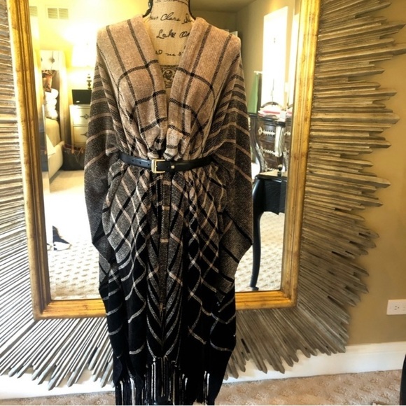 Churchill Handwoven Jackets & Blazers - Chenille Cape by Churchill Handwoven